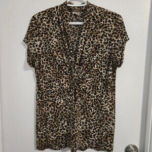Jessica Size 18 Leopard Pattern Sequined Top